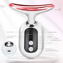 Massageador Facial e Pescoço 4 em 1 — Calor, LED, Microcorrente e Vibração