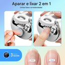 Kit completo cortador de unha elétrico com acessórios