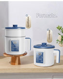 Mini Panela Elétrica Inteligente 1.7L com Cozimento a Vapor – 600W, Antiaderente, Camada Dupla